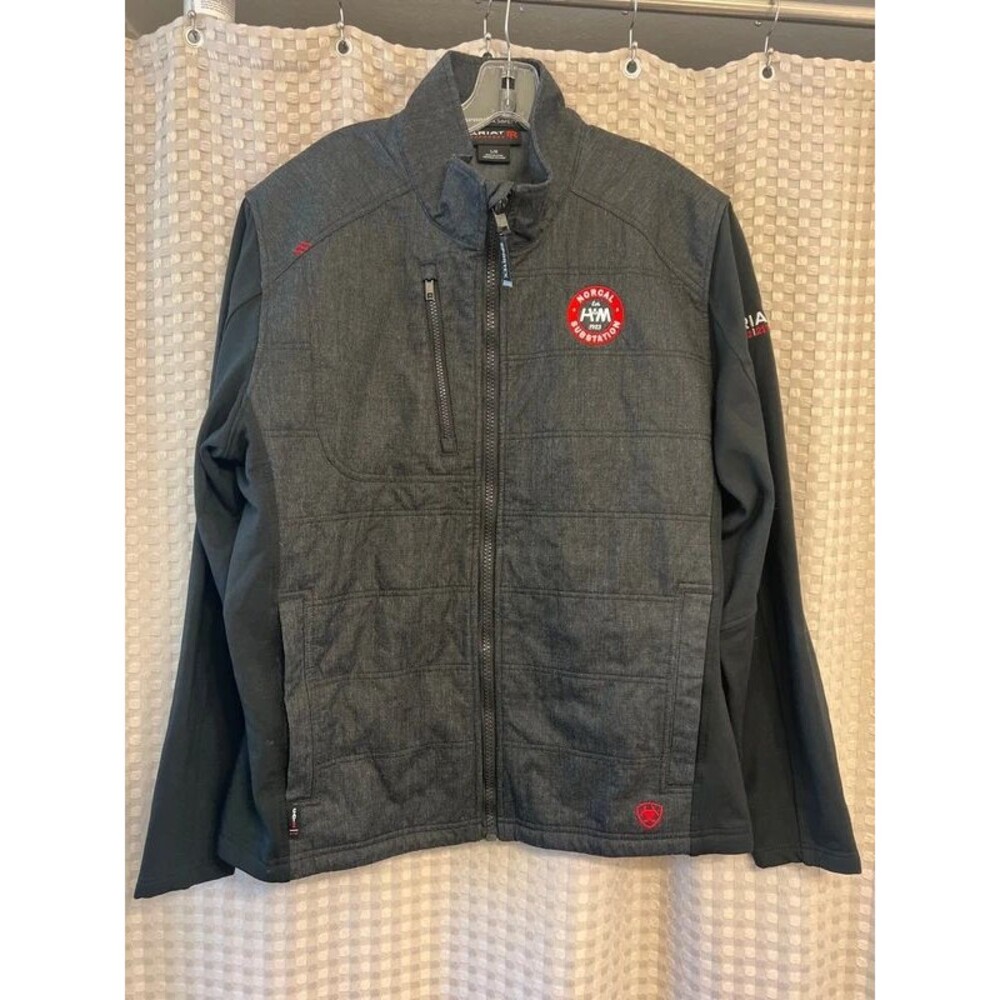 Ariat FR Vernon Softshell Jacket - Size Large - Men's Black/Gray